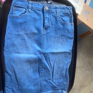 denim skirt long and tight